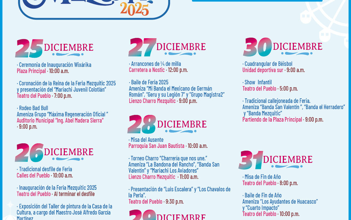 Feria Mezquitic 2025