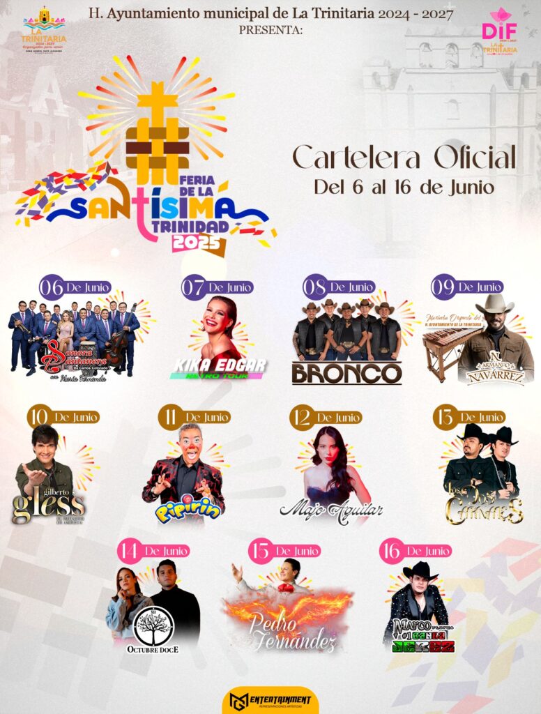 cartelera feria la trinitaria 2025