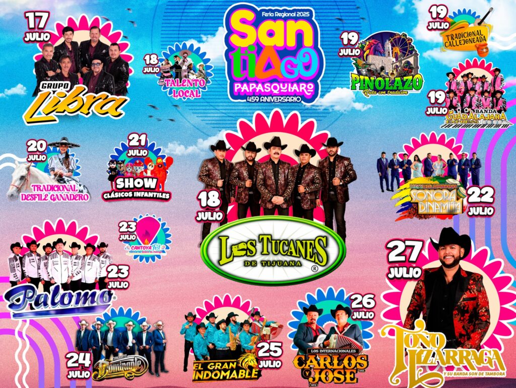 artistas feria santiago papasquiaro 2025