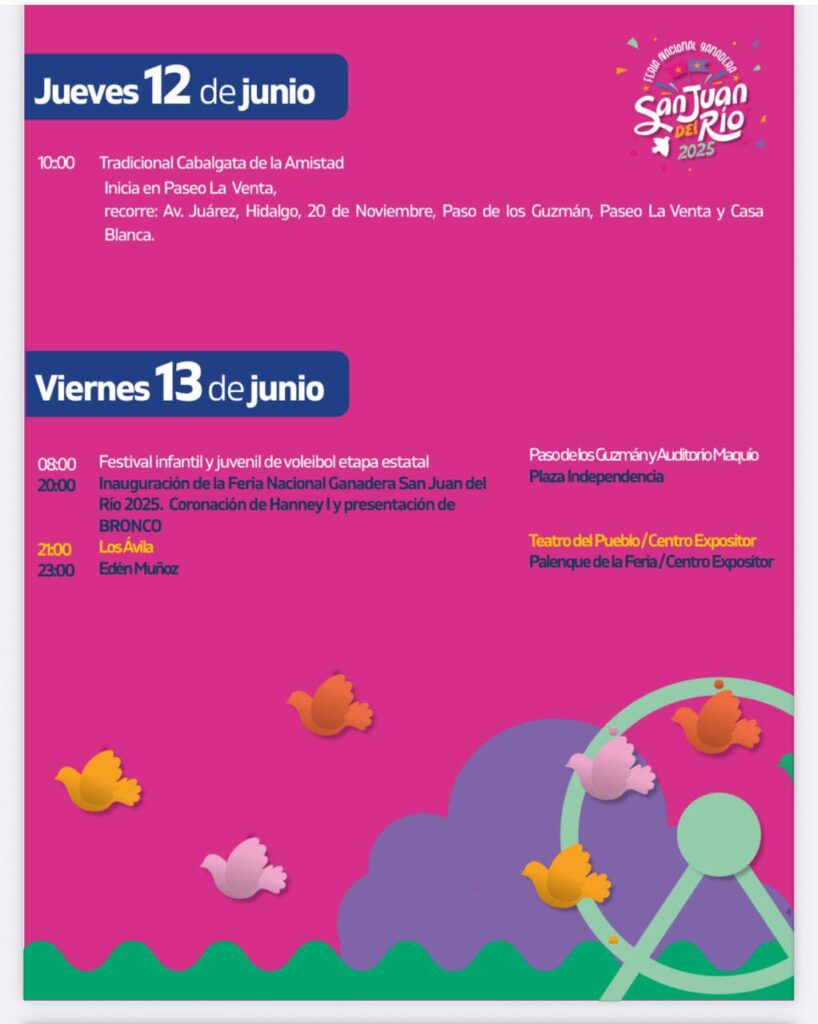 programa general feria san juan del río 2025
