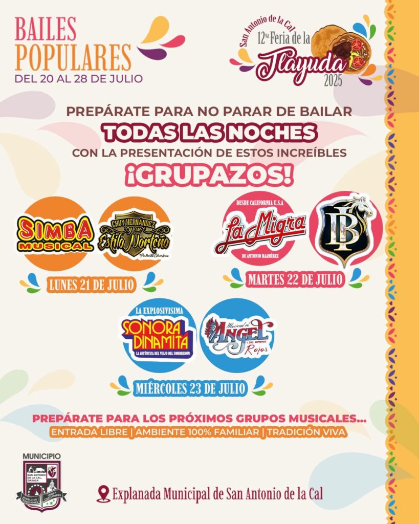 grupo musicales feria tlayuda 2025