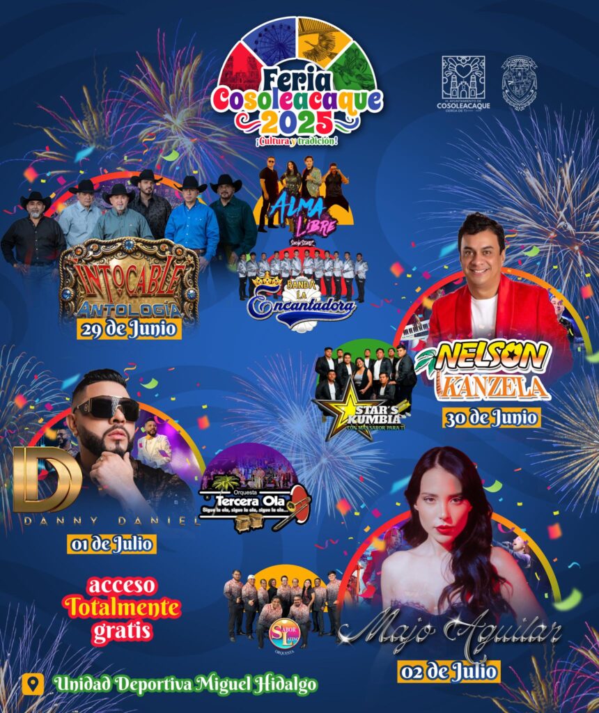 cartelera feria cosoleacaque 2025
