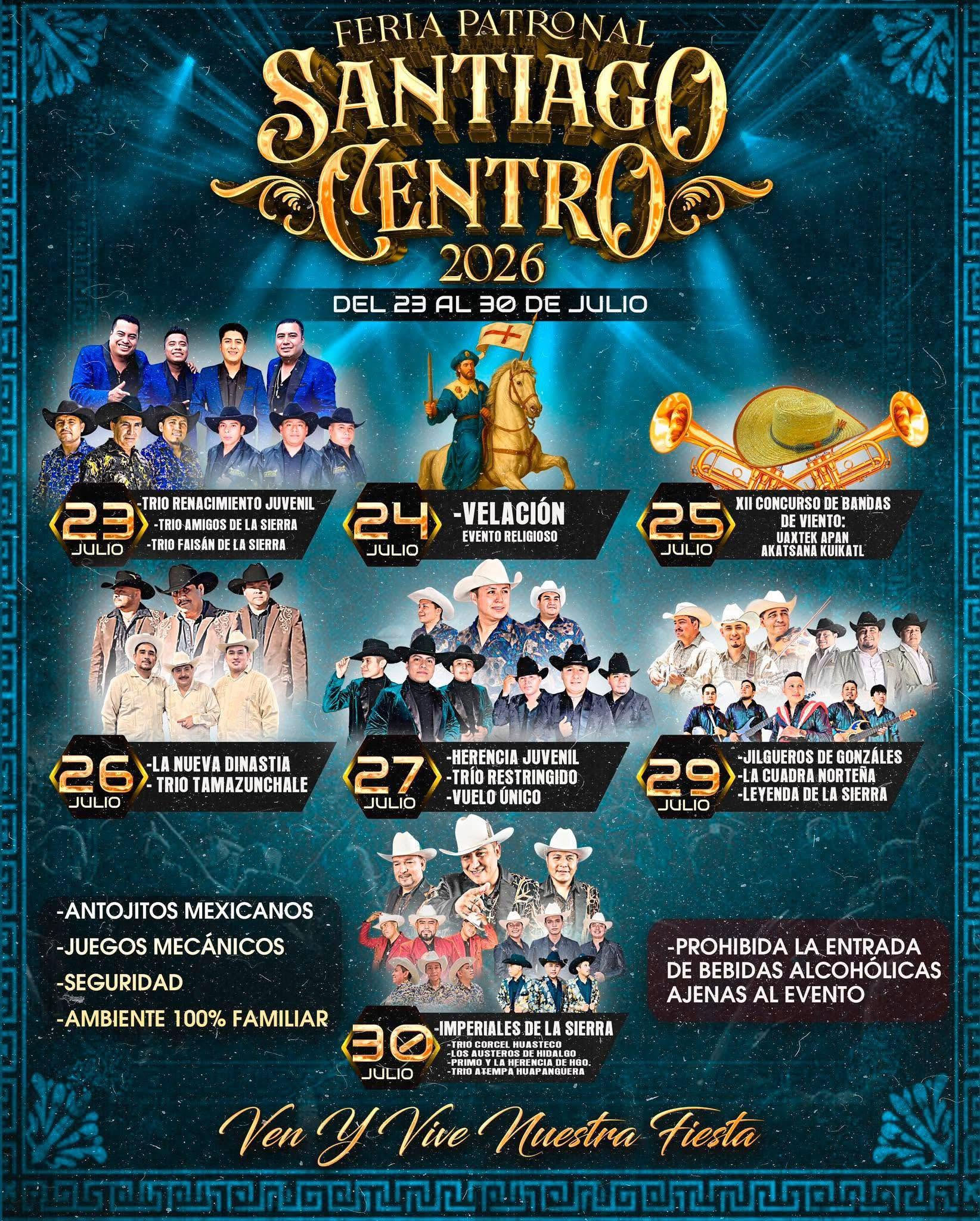 feria patronal santiago centro 2026