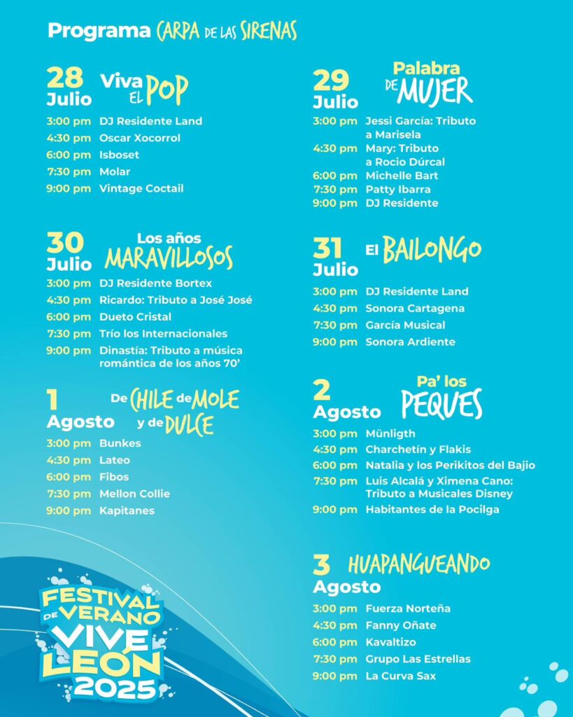 programa festival de león 2025