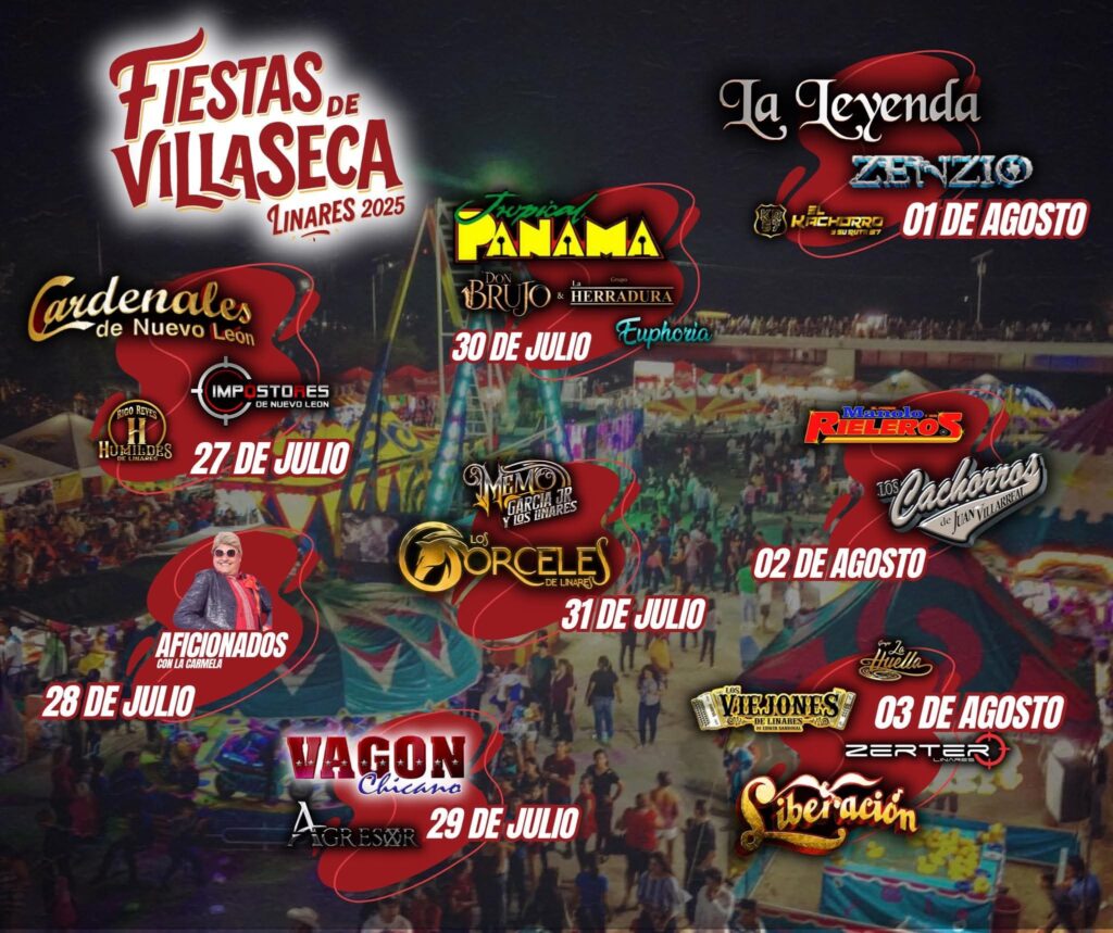 artistas fiestas villaseca linares 2025