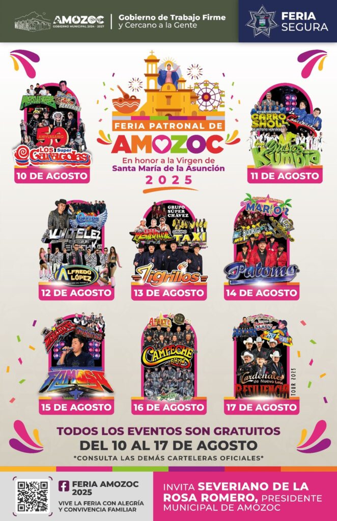 artistas feria amozoc 2025