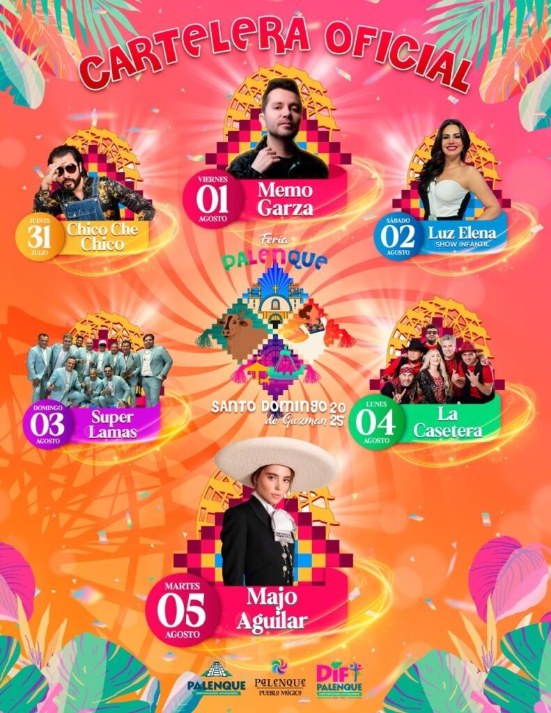 cartelera feria palenque 2025