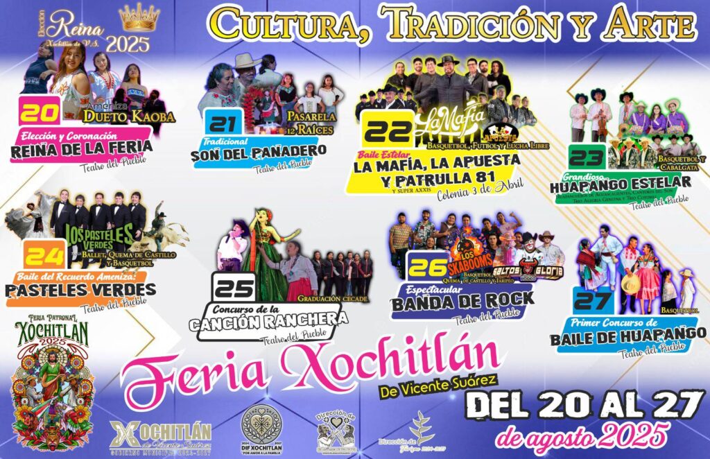 cartelera feria xochitlan 2025