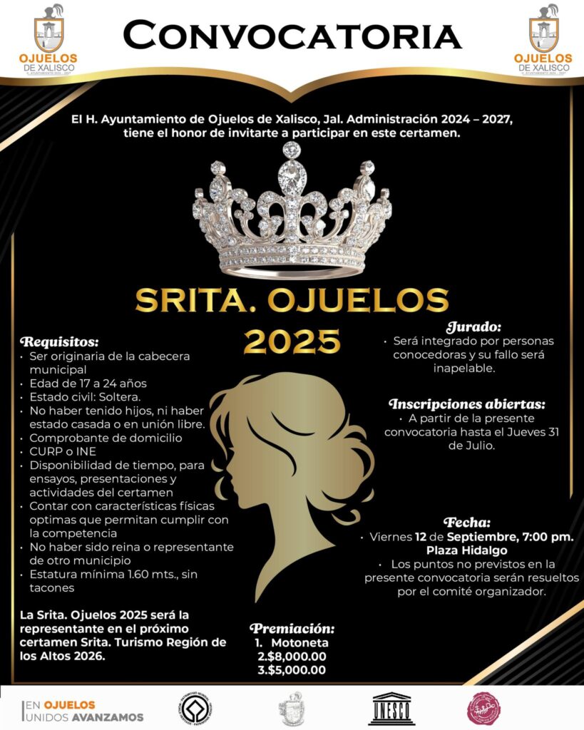 convocatoria señorita ojuelos 2025