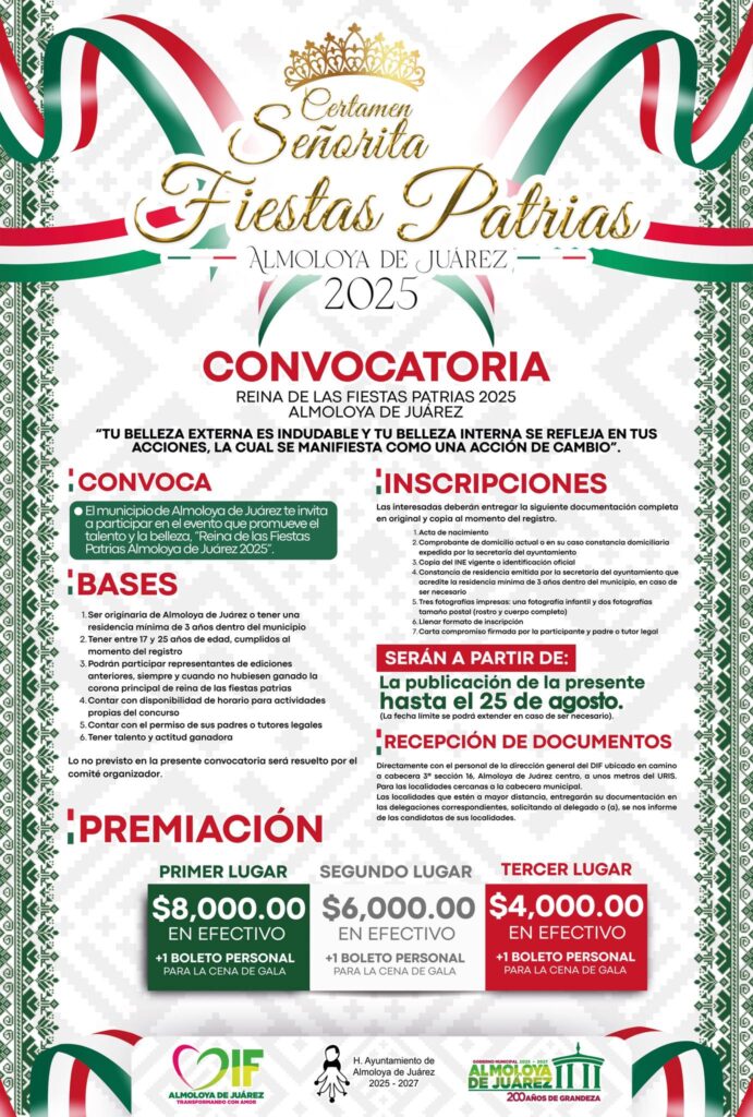 convocatoria fiestas patrias almoloya de juárez 2025