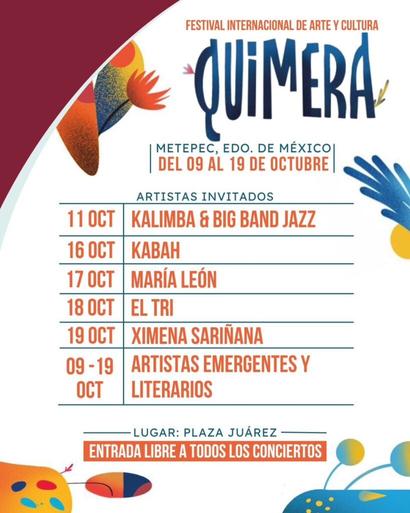 festival quimera metepec 2025 artistas
