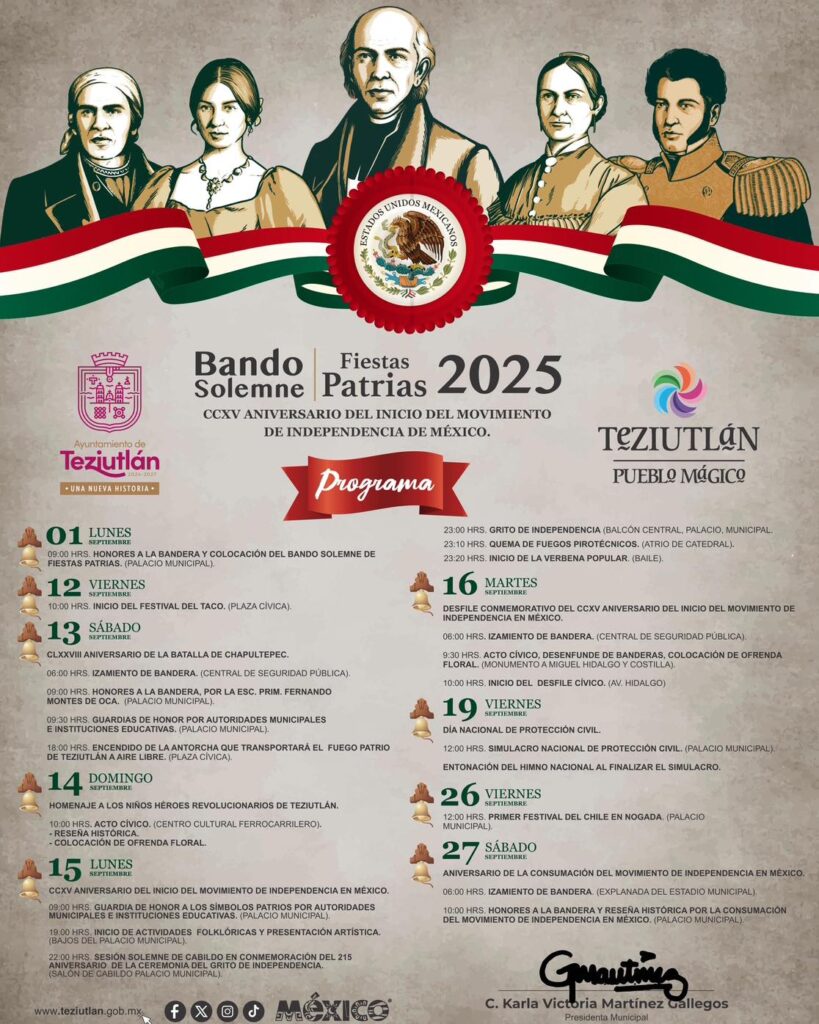 fiestas patrias teziutlan 2025