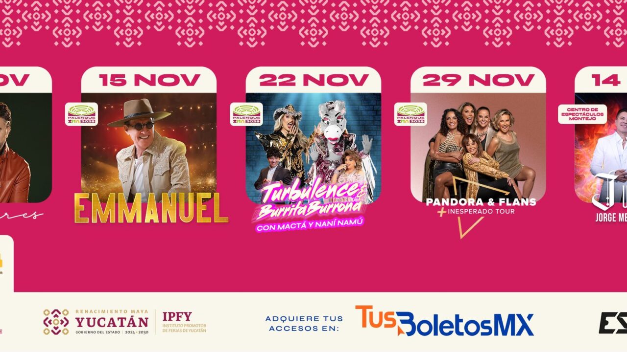Feria Yucatán Xmatkuil 2025: Cartelera