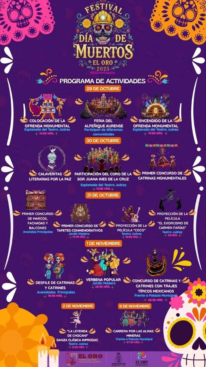 festival de día de muertos el oro 2025