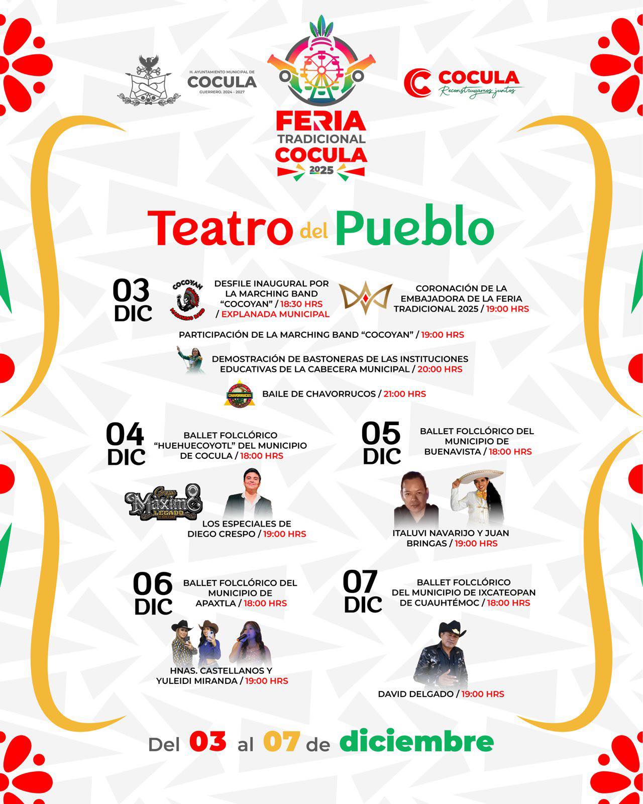 teatro del pueblo feria cocula guerrero 2025