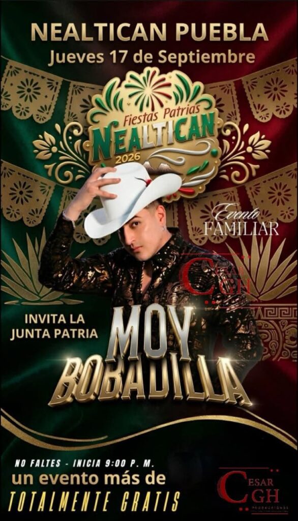 fiestas patronales nealtican 2026